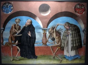 Kopie des Totentanzes des Dominikanerfriedhofs von Bern